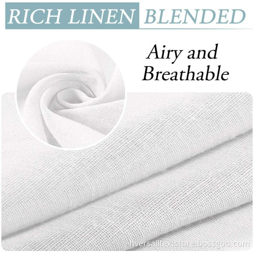 Outdoor Waterproof Sheer Curtain Linen for Cabana
